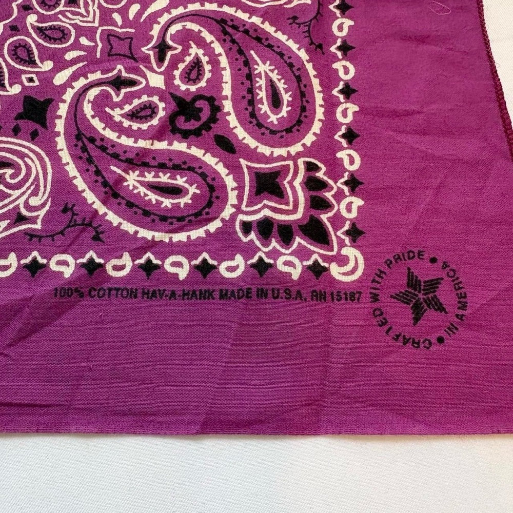 Hav-A-Hank Purple Bandana - Picture 4 of 4